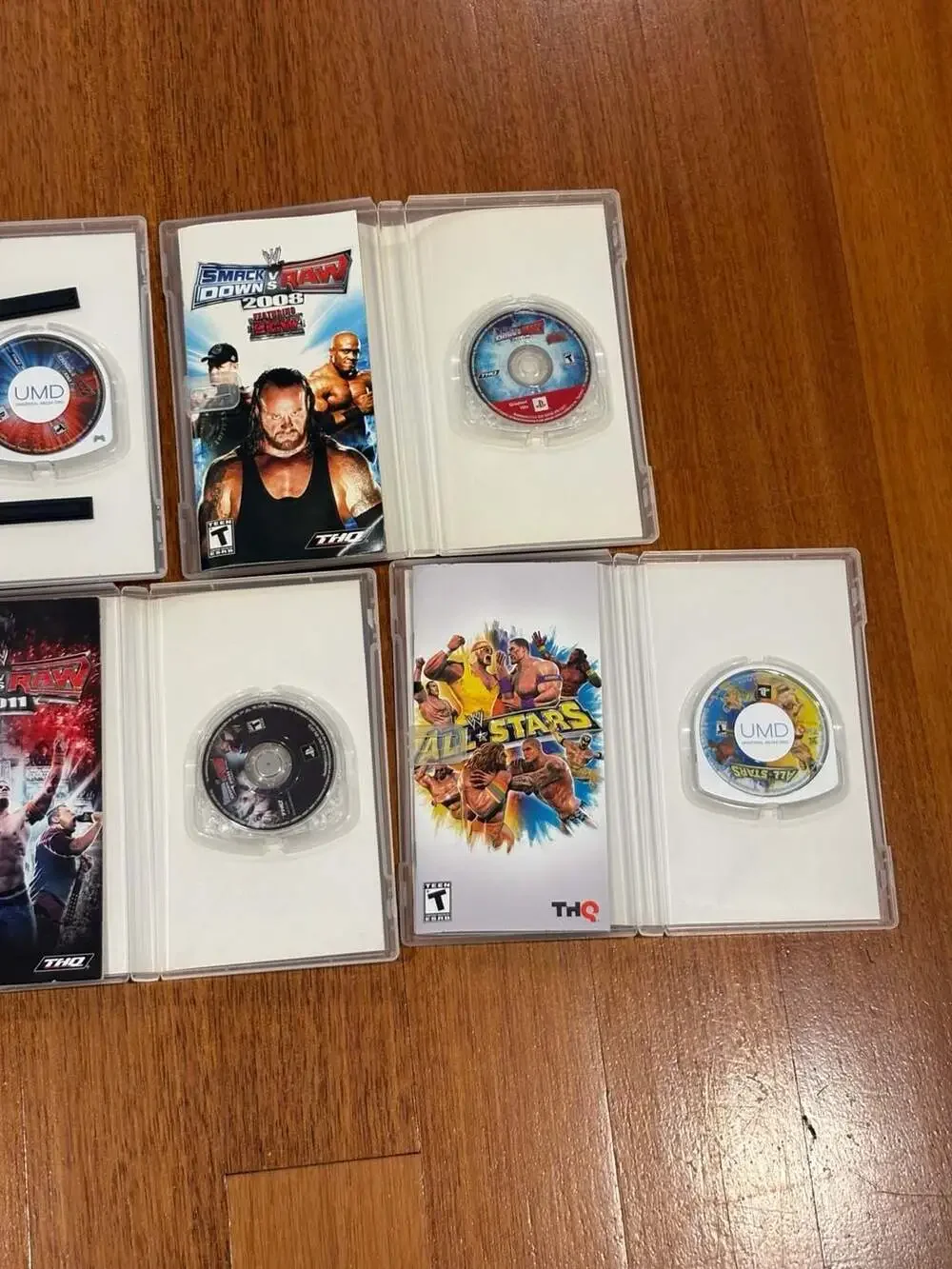 Complete WWE PSP Collection SmackDown vs Raw 2006-2011 + All Stars CIB Lot